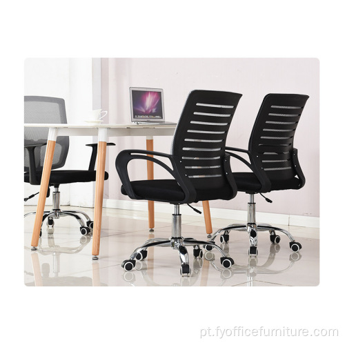 Preço EX-fábrica Cadeira de tecido para escritório com encosto baixo malha ergonômica